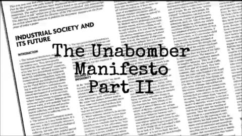 Brian reads... 'The Unabomber Manifesto' part 2