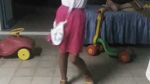 Little girl dancing