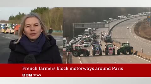 Tractors block major roads in Europe as farmer protests continue