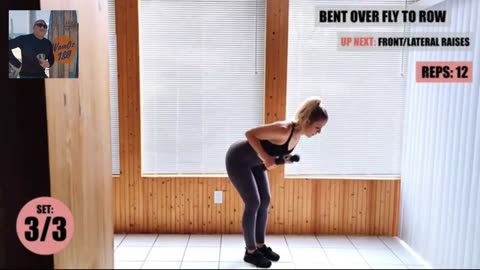 Women workout fitness UPPER WITH DUMBBELLS _ TRAIN YOUR UPPER BODY
