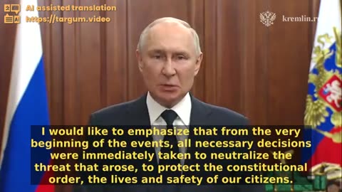 Putin's full address to the nation.