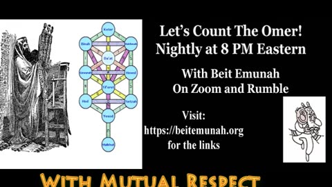 Nightly Omer Count until Shavuot, 8 PM Eastern with Rabbi Shlomo Nachman