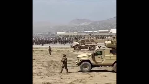 Inside Kabul Airport