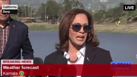 Kamala Harris Caught on Camera Babbling Like a Complete Idiot Again - This Time About Rain Water