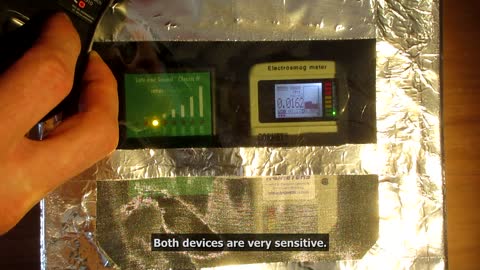 Best EMF meters Part 13/13 (RFR 3) -- Faraday box leakage sensitivity test --