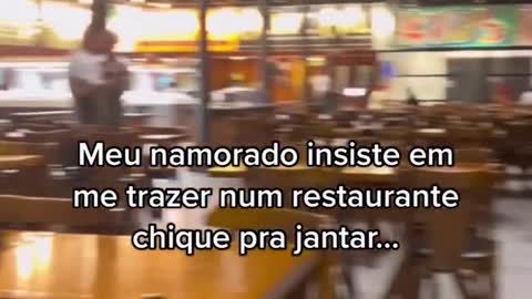 Jantar chique com meu namorado