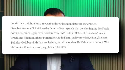 SKANDAL- IWF plündert Goldschatz für die Klimaagenda!