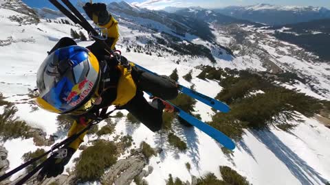 GoPro Awards Combining Skydiving + Skiing in the French Alps Fred Fugen