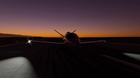 Cirrus Vision Dusk Arrival