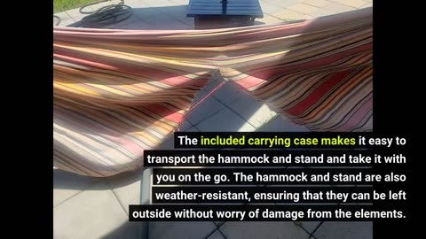 Customer Comments: PNAEUT Double Hammock with Space Saving Steel Stand Included 2 Person Heavy...