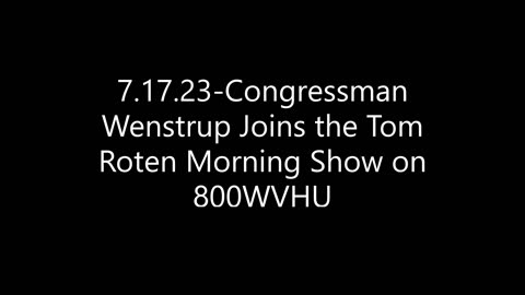 Wenstrup Joins the Tom Roten Morning Show to Discuss Origins of COVID-19 and the NDAA