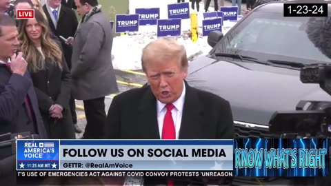 President Trump Makes Surprise Stop in Londonderry, NH on Primary Day