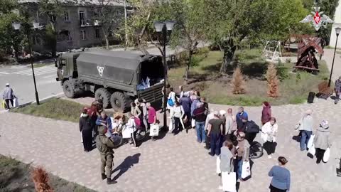 🇷🇺 Russian servicemen from Central MD deliver humanitarian aid to Lugansk People's Republic