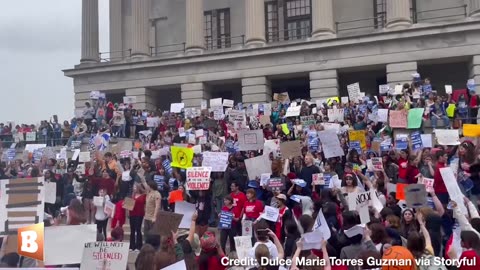 Protesters Outside of TN Capitol Demand Gun Control One Week After Christian School Shooting