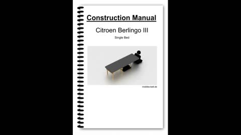 Construction Manual - Citroen Berlingo III Single Bed