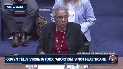 OBGYN Doctor Tells Congress: ‘Abortion Is Not Healthcare’