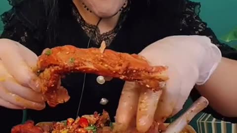 Eat to eat|ASMR Chinese mukbang wierd Food🥗🥓Fast Food Eating Show