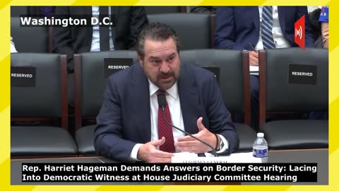 Watch Hageman Demands Answers on Border Security