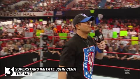 Superstars imitate John Cena_ WWE