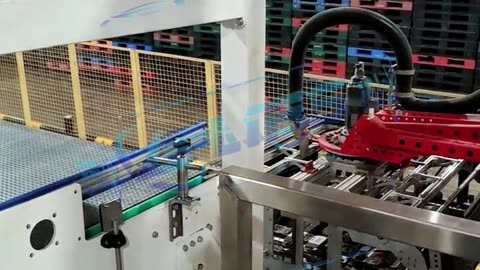 High speed robot palletizer for cartons #packaging#fyp#palletizer#robot