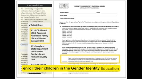 Empowering Choice: Carroll County Public Schools Launch Opt-Out Form for Gender Identity Curriculum