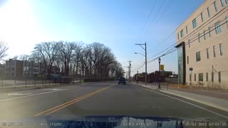 Motorcyclist Catches Flying Plastic Bag