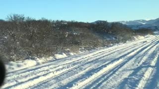 Range Rover in snow in Iceland1