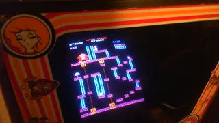 Donkey Kong Arcade Million point game without using bottom hammer