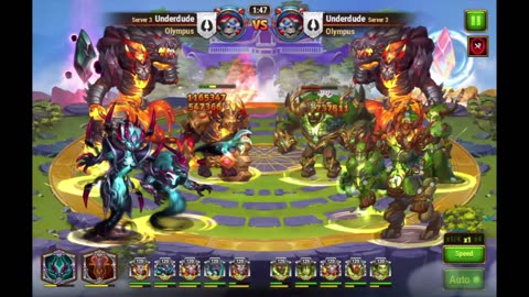 Hero Wars Gates of Nature 3F+2D vs 4E+Araji Ignis Pull
