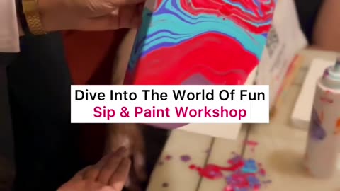 Fun Sip & Paint workshops with @ostawalshagun 🎨✨ | More Details in the Comment Box | #shorts #viral