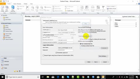 How to configure MS Outlook Setup MS Outlook Microsoft Outlook Bangla Setup Mail in Outlook