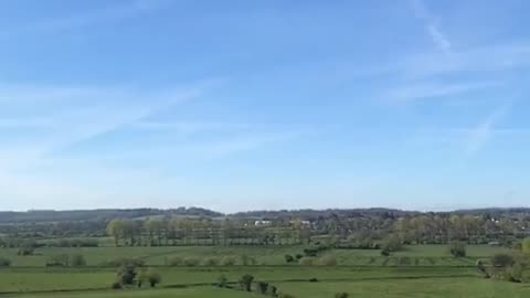 Lovely chequerboard sky! Weather modification at work, poisoning us.