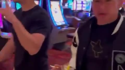 Putting $5,000 on black and giving the profit to the first black person I see in the casino!