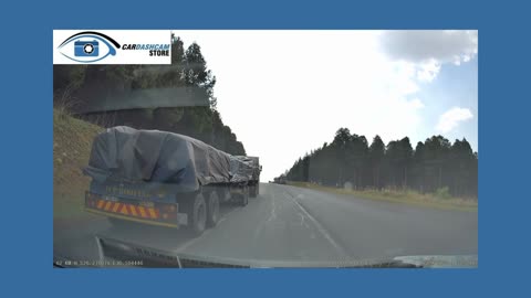 Truck crash caught on our dash cam