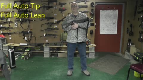 How to lean when shooting full auto