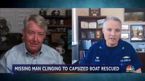 Boater Missing For 2 Days Found Clinging To Capsized Boat NBC Nightly News