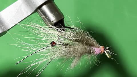 2/0 hook Coyote Fur shrimp patter with brass tail