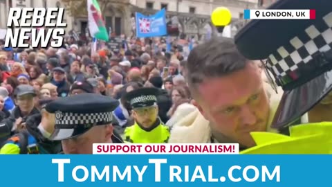 Tommy Robinson embarrasses Sky News reporter. Later charges dropped due to UK Police admitting to fabricating evidence!