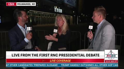 Donald Trump Jr. discusses RNC Debate LIVE from Milwaukee 8/23/2023