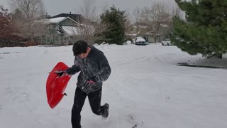 Danny Sledding 12.29.21