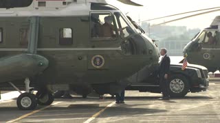 Biden arrives in NYC for memorial service