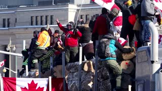 COVID-positive Trudeau calls out abuses at trucker protest