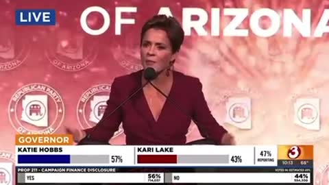 Nov. 9, 2022 Kari Lake tells Arizona Republicans, "We are going to win this"