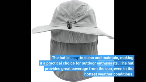 Customer Feedback: Home Prefer Outdoor UPF50+ Mesh Sun Hat Wide Brim Fishing Hat with Neck Flap
