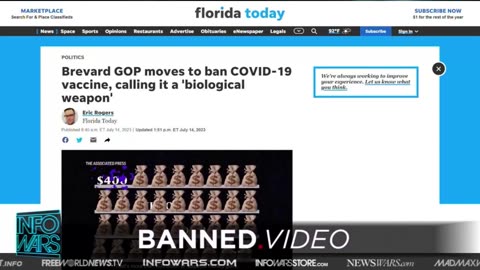 Brevard County GOP Calls on DeSantis to OUTLAW COVID Shots in Florida