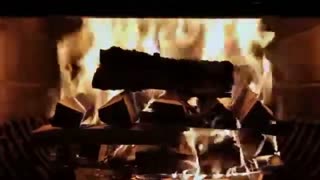 Grate relaxing song with beautiful fireplace.