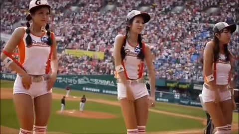 섹시한 치어리더 댄스 Sexy ASIAN Cheerleader BUTT Dance