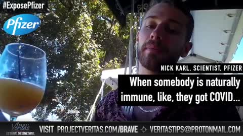 Project Veritas - Pfizer Scientist Admits Antibodies Are Better Than the Vaccine