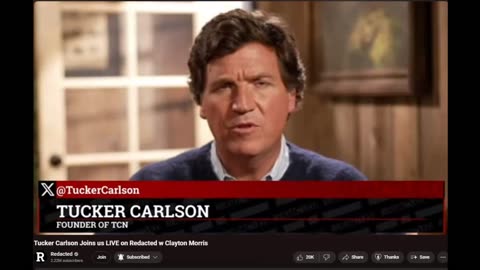 Redacted with Clayton and Natali Morris and Tucker Carlson (Read Discription)