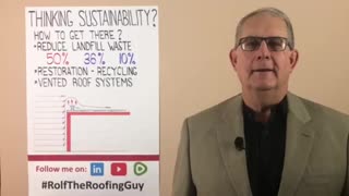 Ready to think about sustainability? Think differently about roofing? With #RolfTheRoofingGuy